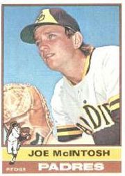 1976 Topps Baseball Cards      497     Joe McIntosh RC